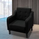 Ver imagem 1 de Poltrona Decorativa Bella Sala Recepção Escritorio - Lobo Shopp:preto