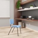 Ver imagem 3 de Kit 10 Cadeiras Escritório Fixa Hotel Auditório Niala NR17