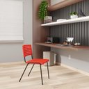 Ver imagem 2 de Kit 10 Cadeiras Escritório Fixa Hotel Auditório Niala NR17