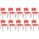 Ver imagem 1 de Kit 10 Cadeiras Escritório Fixa Hotel Auditório Niala NR17