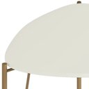 Ver imagem 6 de Mesa Lateral para Sala de Estar Alta Pés Industrial Dourado Alef I03 Luna - Lyam Decor
