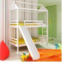 Ver imagem 1 de Beliche infantil Teen Play Escorregador e Telhado Madeira Maciça Laqueado Casatema MadeiraOriginals