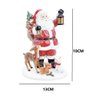 Escultura Papai Noel em Resina C Animais e Presentes 18cm - 2