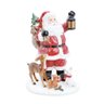 Escultura Papai Noel em Resina C Animais e Presentes 18cm - 1