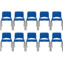 Ver imagem 1 de Kit 10 Cadeiras Escritório Iso Ergoplax Slim Fixa