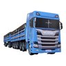 Carreta Scania Rodotrem 11 Eixos Dolly Graneleiro Miniatura - 2