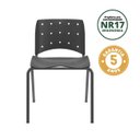 Ver imagem 2 de Kit 10 Cadeiras Escritório Iso Ergoplax Slim Fixa