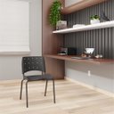 Ver imagem 4 de Kit 10 Cadeiras Escritório Iso Ergoplax Slim Fixa