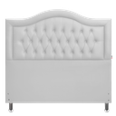 Ver imagem 1 de Cabeceira Cama Queen Capitonê Sophia Provençal Corano Branco 120 Rbl