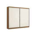 Ver imagem 2 de Guarda Roupa Casal 2 Portas de Correr e 4 Gavetas T583 Canela/Off White - Kappesberg