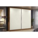 Ver imagem 1 de Guarda Roupa Casal 2 Portas de Correr e 4 Gavetas T583 Canela/Off White - Kappesberg