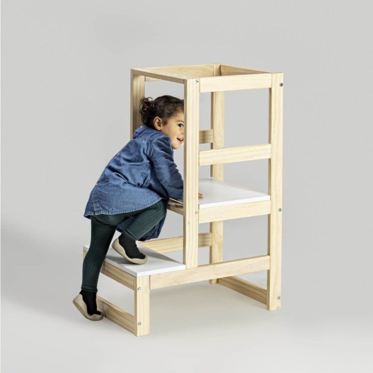 Torre de Aprendizagem Autônoma com Mesa Sensorial Montessoriano Casatema - 3