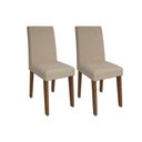 Ver imagem 1 de Kit 2 Cadeiras Sala Jantar Milena 2 Un Savana/Suede Bege - Cimol