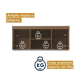 Guarda Roupa Modulado 5 Peças com Ponte Cabeceira e Mesa de Apoio Sauá YesCasa - 18 Guarda Roupa Modulado 5 Peças com Ponte Cabeceira e Mesa de Apoio Sauá YesCasa - 18