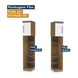 Guarda Roupa Modulado 5 Peças com Ponte Cabeceira e Mesa de Apoio Sauá YesCasa - 8 Guarda Roupa Modulado 5 Peças com Ponte Cabeceira e Mesa de Apoio Sauá YesCasa - 8
