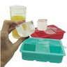 Forma de Gelo Grande Big Silicone 6 Cubos Gigantes, Ideal para Whisky, Negroni e Drinks. Material Bp - 5