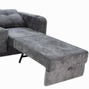 Ver imagem 7 de Sofá Cama Retrátil 2 Lugares 1,50 Mts Loft Kiara Matrix Cor:loft Carbono Chumbo