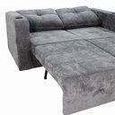 Ver imagem 6 de Sofá Cama Retrátil 2 Lugares 1,50 Mts Loft Kiara Matrix Cor:loft Carbono Chumbo