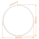 Ver imagem 2 de Plafon Moderno Solaris Vidro Curvo Abstrato Gama 300mm