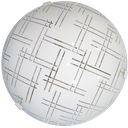 Ver imagem 1 de Plafon Moderno Solaris Vidro Curvo Abstrato Gama 300mm