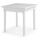Ver imagem 1 de Mesa Quadrada 4 Lugares em Madeira Maciça Mv Outlet Branco