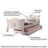 Bicama Infantil Provence com 2 Grades de Proteção Casatema MadeiraOriginals - 2