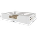 Ver imagem 3 de Cama Infantil Montessoriana Casal Liz Casatema MadeiraOriginals Branco
