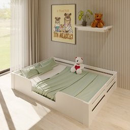 Cama Infantil Montessoriana Casal Liz Casatema - 5