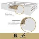 Ver imagem 4 de Cama Infantil Montessoriana Casal Liz Casatema MadeiraOriginals Branco