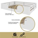 Ver imagem 4 de Cama Infantil Montessoriana Casal Liz Casatema MadeiraOriginals Branco