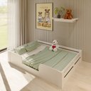 Ver imagem 5 de Cama Infantil Montessoriana Casal Liz Casatema MadeiraOriginals Branco