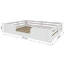 Ver imagem 3 de Cama Infantil Montessoriana Casal Liz Casatema MadeiraOriginals Branco