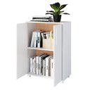 Ver imagem 3 de Balcão Compacto para Escritório 53,5x74cm com 2 Portas Branco BHO56
