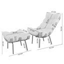 Ver imagem 7 de Poltrona com Puff Costela Linho