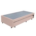 Ver imagem 2 de Cama Box Bicama Auxiliar Solteiro Suede Espuma 8cm 40x78x188 Bege