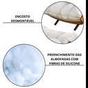 Ver imagem 6 de Poltrona com Puff em Linho Bege/Off White Costela 67cm