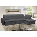Ver imagem 1 de Sofá Istambul 3.80x1.90m Retrátil e Reclinável com Chaise - Chumbo