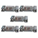 Ver imagem 1 de 5 Pares de Conector de Encaixe para Móveis Sofá Cabeceira Painel Zincado G59 Gran Belo Conector Chap