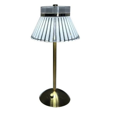 Luminaria de Mesa Led 15,5x32 Cm Cristal