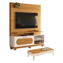Ver imagem 1 de Estante Home Theater Axis Cinamomo Off White com Mesa de Centro Cadenza Off White Cinamomo - Hb Mó