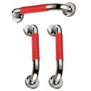 Ver imagem 1 de Barra de Apoio 40cm Inox Kit 3 Uni Suporte Antiderrapante Idoso Cadeirante Acessibilidade Banheiro B