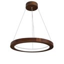 Ver imagem 1 de Lustre LED 33W Sirius Pendente Madeira Sala Jantar arco 60cm Madeluz Pendente Sirius LED Imbuia Bran