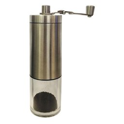 Moedor de Café Manual em Inox e Cerâmica com Ajuste Grãos - 1
