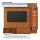 Ver imagem 4 de Rack e Painel para TV até 75 Polegadas 232cm x 250cm com Cristaleira LED 100% MDF Delux