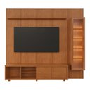 Ver imagem 2 de Rack e Painel para TV até 75 Polegadas 232cm x 250cm com Cristaleira LED 100% MDF Delux