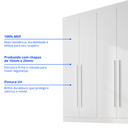 Ver mais imagens de Guarda Roupa Casal 6 Portas 6 Gavetas Paris Plus 