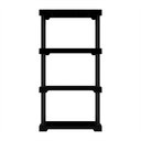 Ver imagem 2 de Estante Modular 4 Prateleiras 25 kg Multiuso Preto Grifit