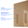 Guarda Roupa Casal MDF 6 Portas 6 Gavetas Paris Plus  - 9