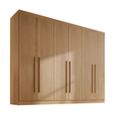 Ver imagem 3 de Guarda Roupa Casal MDF 6 Portas 6 Gavetas Paris Plus Marrom/Cinamomo