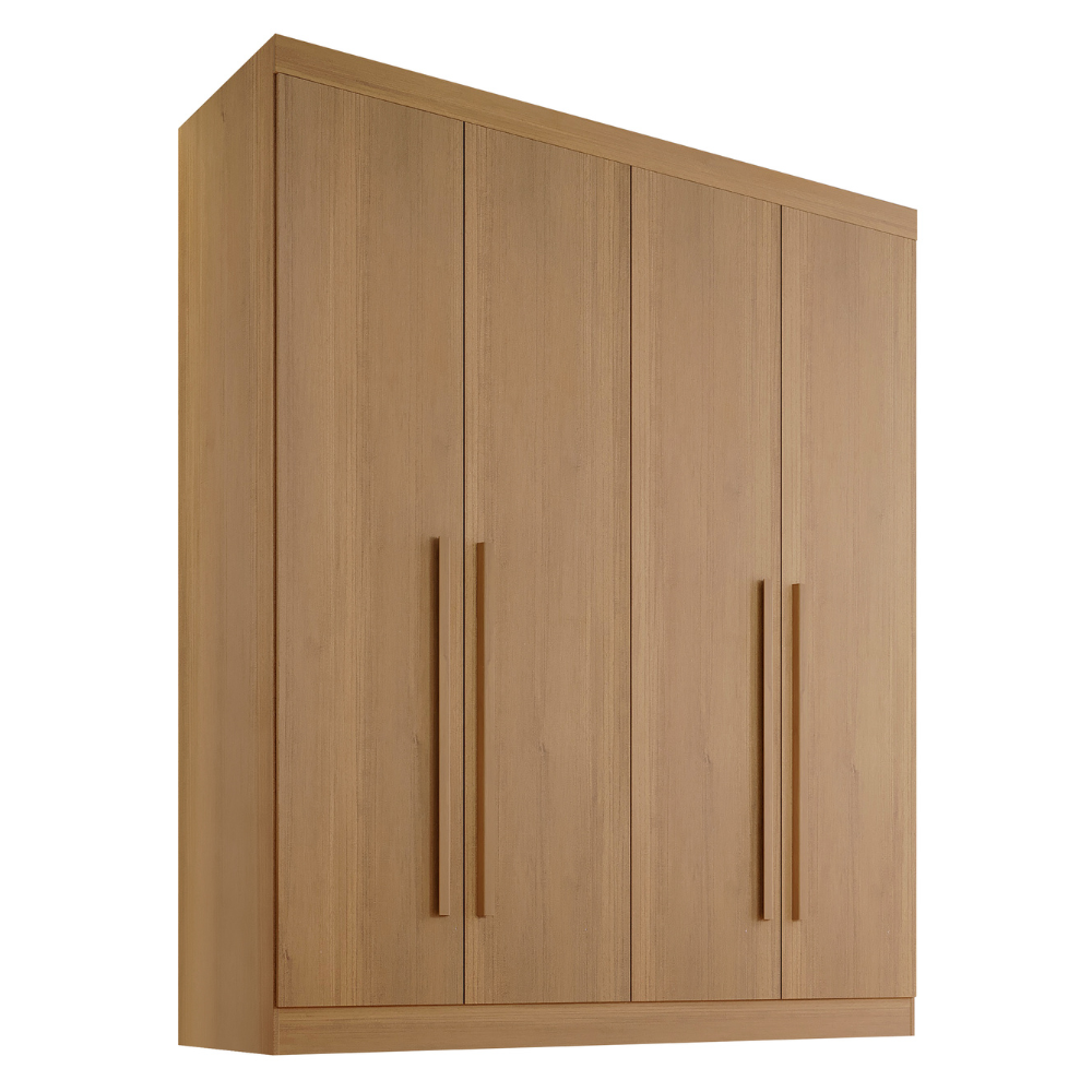 Guarda Roupa Solteiro MDF 4 Portas 3 Gavetas Paris Plus - 3